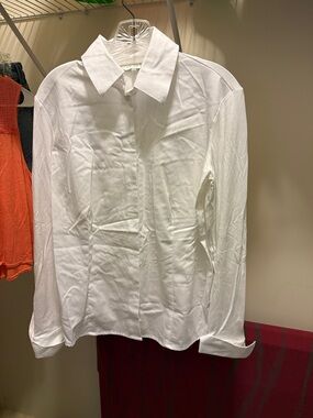 Anatomie Women’s White Long-Sleeve Dress Shirt
